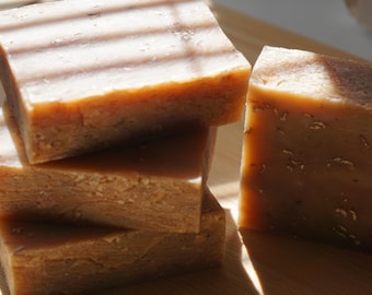 Oatmeal Milk and Honey Bar Soap - Handmade Natural Soap - Soothing & Nourishing