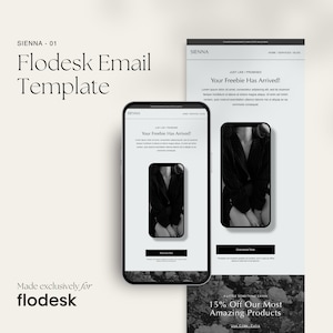 Sienna 01 - Flodesk Email Template | Elegant, Editorial Flodesk Email Template