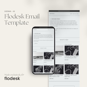 Sienna 02 - Flodesk Email Template | Elegant, Editorial Flodesk Email Template