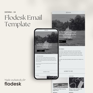 Sienna 04 - Flodesk Email Template | Elegant, Editorial Flodesk Email Template