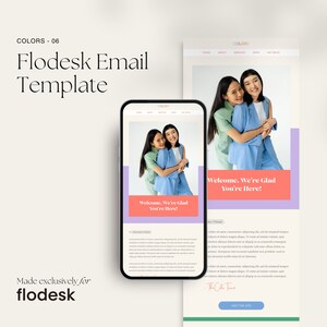 Colors 06 - Flodesk Email Template | Playful, Colorful, Fun Flodesk Email Template