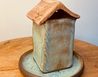 Ceramic Rustic Palo Santo Holder - Yoga Supplies - Handmade Incense Holder - Ceramic Incense Burner - Palo Santo Holder - Mother&#39;s Day Gift