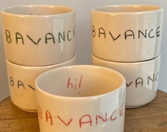 Handmade Ceramic Mug, Custom Clay Coffee Mug with BALANCE, Funny Tea Cup, Veterinarian Gift, Unique Ceramic Mug for Her, Birthday Gift