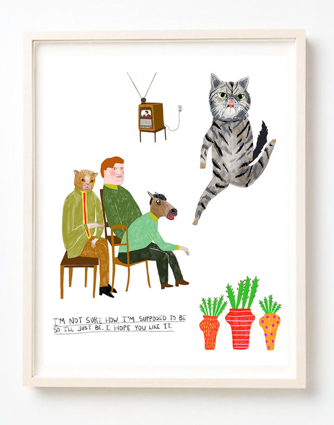 Art Animals Cats Writing Plants Poem Cat Lover Humor - Etsy Art Animals Cats Writing Plants Poem Cat Lover Humor - Etsy