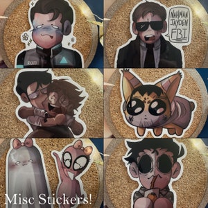 Verschiedene Sticker! ||Toten Teller, Golden Kamuy, Detroit: Become Human, Heavy Rain etc.||
