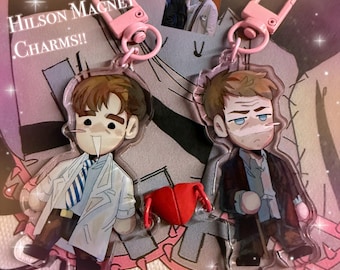 Hilson Magnetic Charms!! ||Acrylic Charms - House MD - House, Wilson||