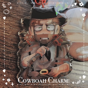 Ah, I broke the goddamn wheel... ||Acrylic Charm - Cowboy/Outlaw||