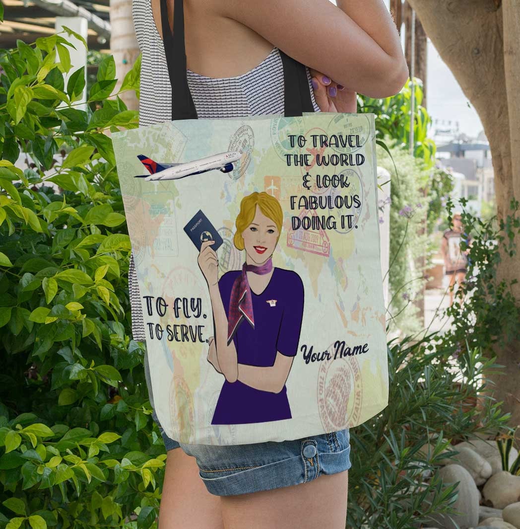 Flight Attendant Tote Bag Flight 