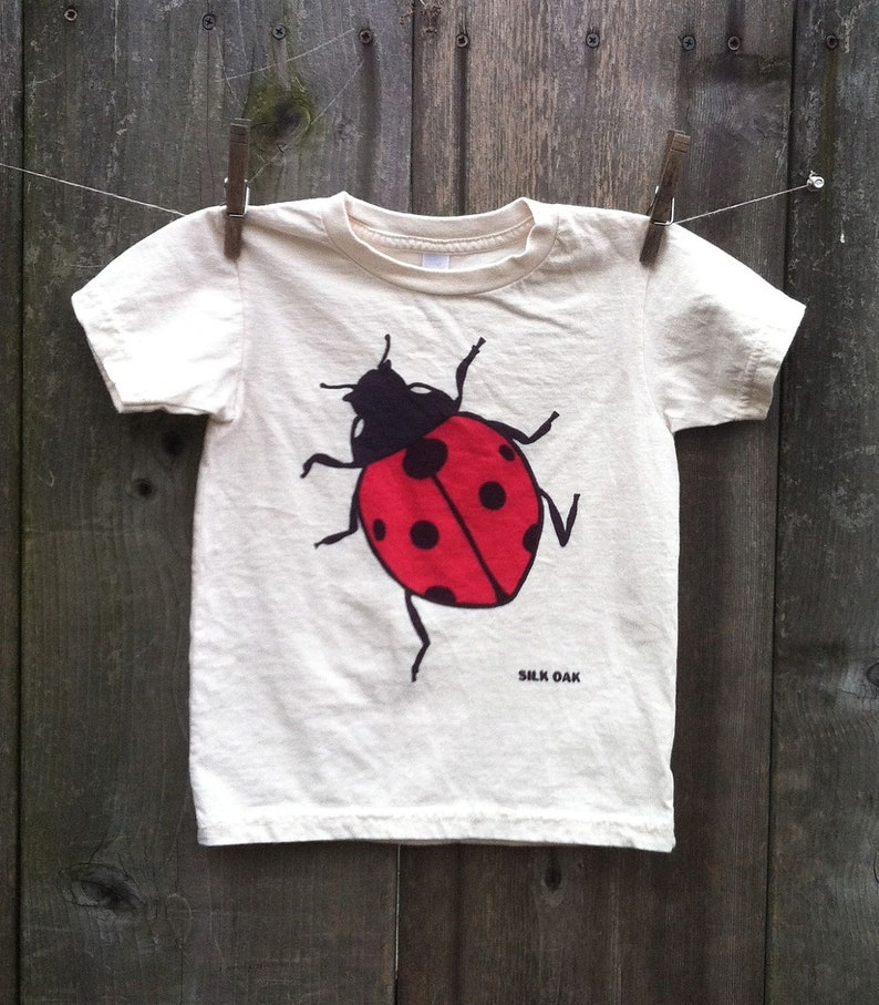 Ladybug Organic Child Short Sleeve Tee 2, 4, 6, 8, 10, 12 image 1