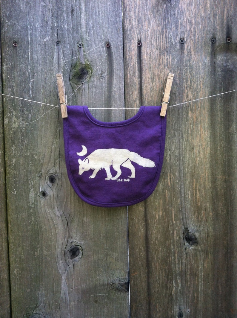 Arctic Fox Organic Cotton Bib image 2