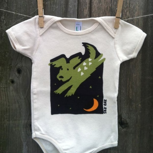 Leaping Puppy, Organic Infant Bodysuit