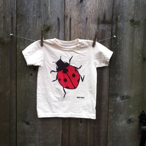 Ladybug Organic Child Short Sleeve Tee 2, 4, 6, 8, 10, 12 image 3