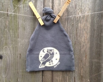 Woodland Grey Owl Infant Hat