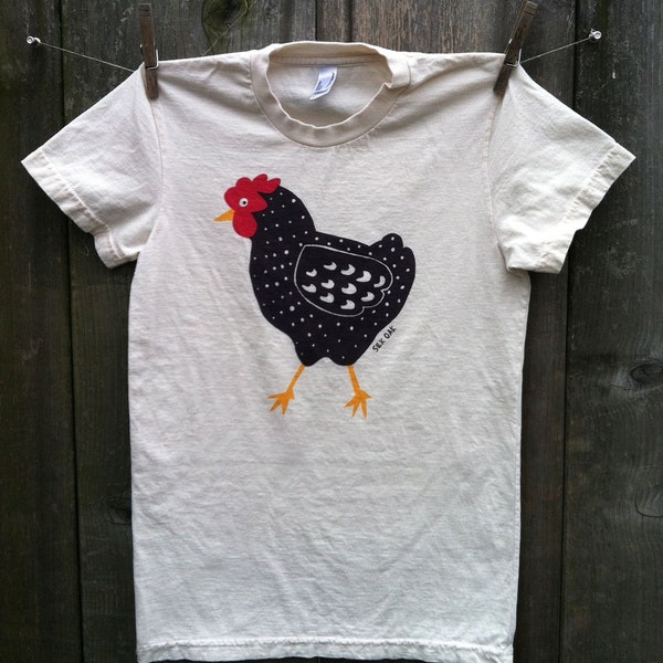Dotty Chicken Organic Child Short Sleeve Tee 2, 4, 6, 8, 10, 12