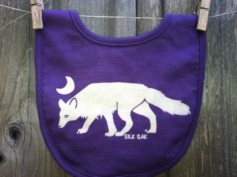 Arctic Fox Organic Cotton Bib image 1