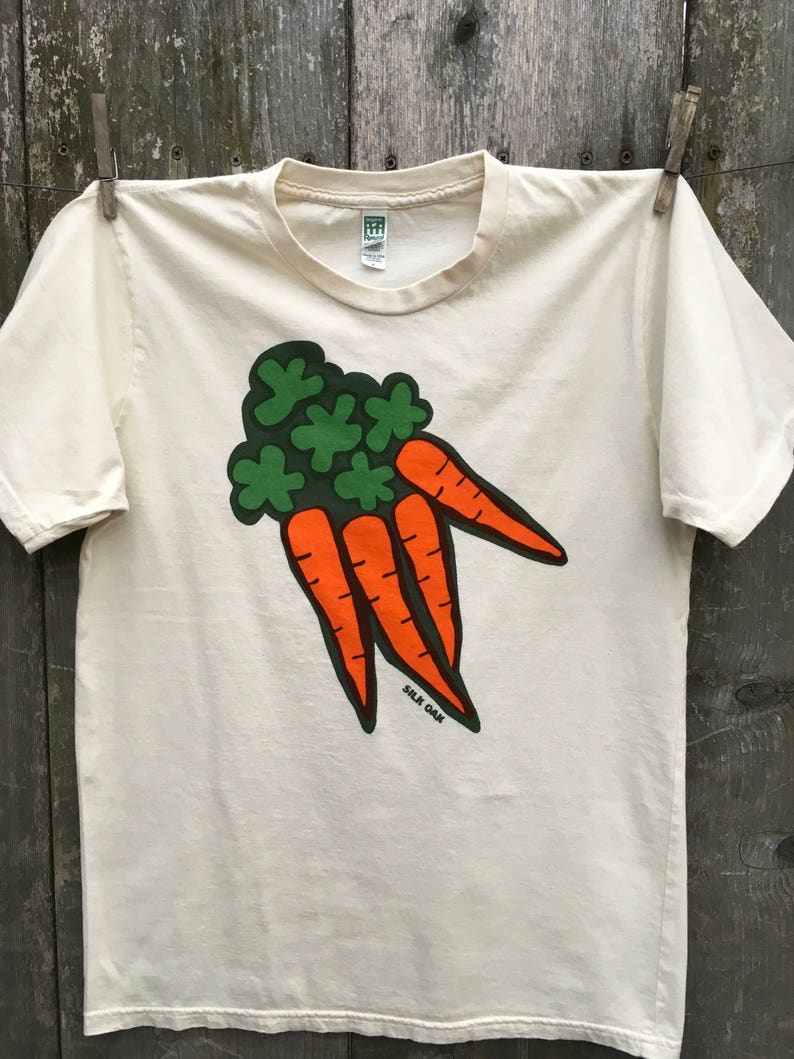 Orange Carrots Organic Unisex Tee image 3