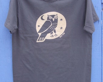 Woodland Grey Owl Adult Tee