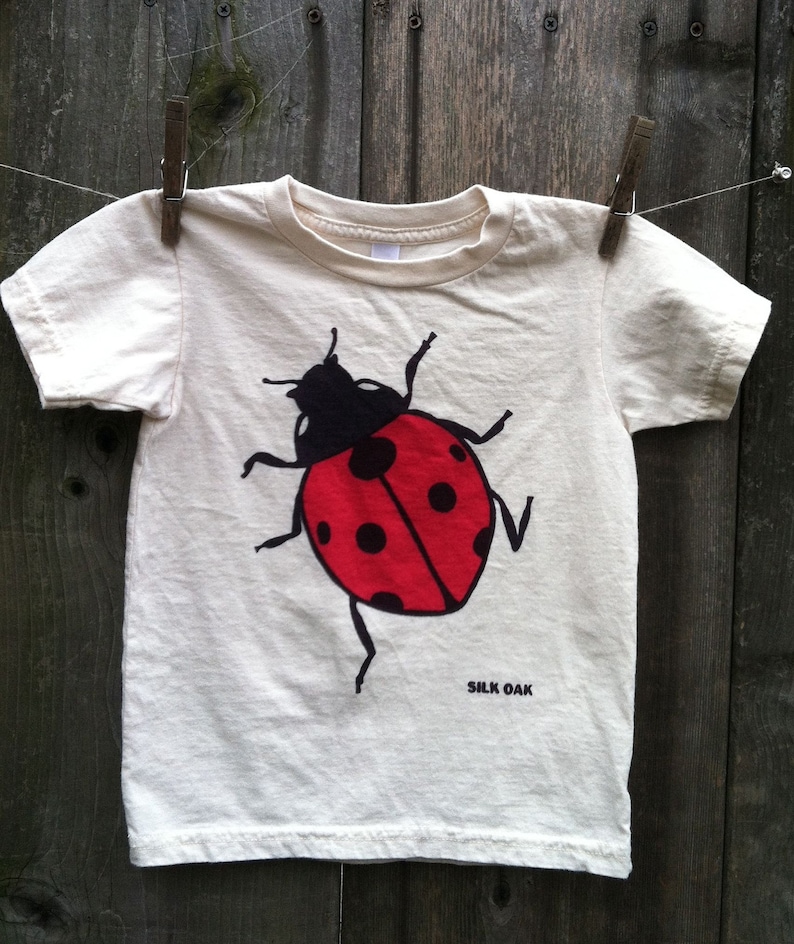 Ladybug Organic Child Short Sleeve Tee 2, 4, 6, 8, 10, 12 image 2