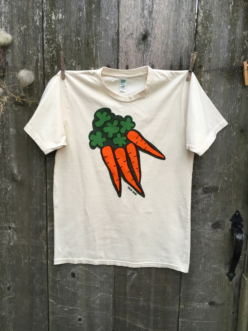 Orange Carrots Organic Unisex Tee image 2