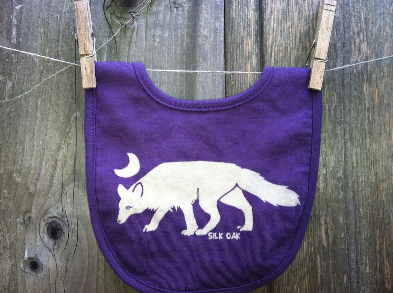 Arctic Fox Organic Cotton Bib image 3