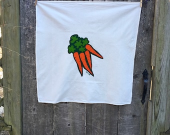 Juicy Carrots Flour Sack Towel