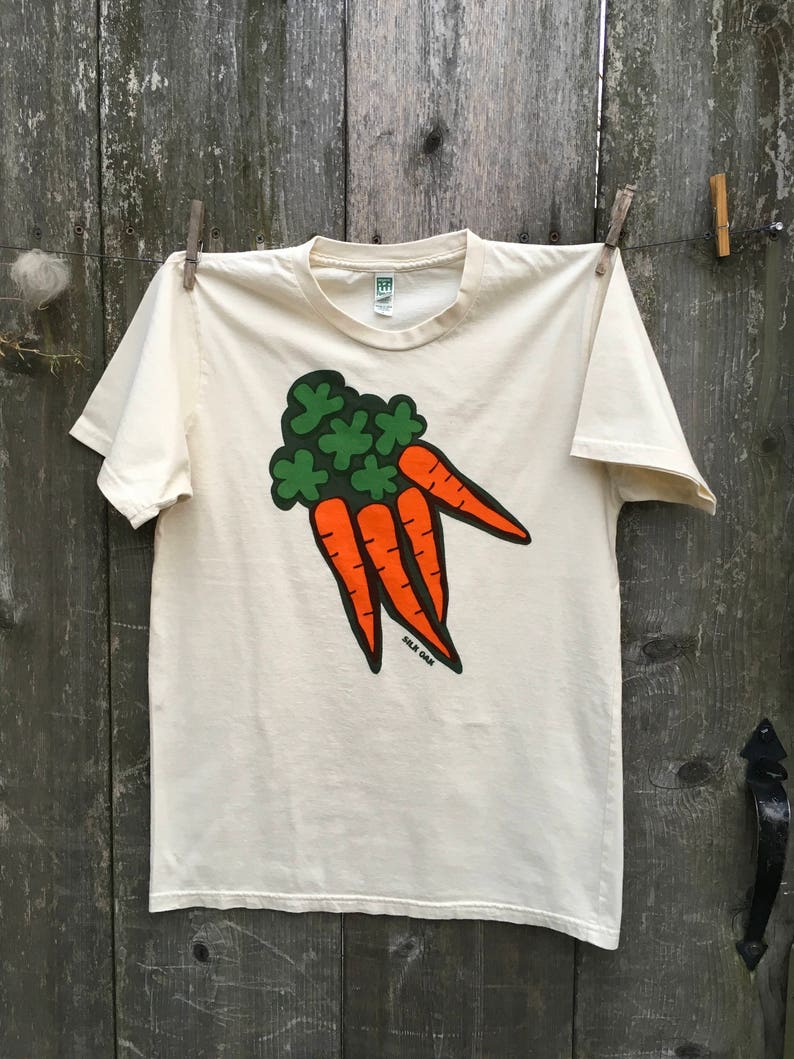 Orange Carrots Organic Unisex Tee image 5