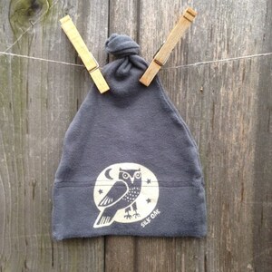 Woodland Grey Owl Infant Hat image 2