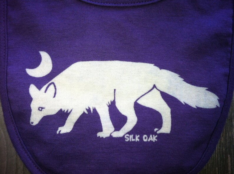 Arctic Fox Organic Cotton Bib image 4