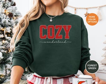 Cozy Wonderland Winter Sweatshirt, Cozy Season, Womens Christmas Outfit, Festive Holiday Gift, Cute Winter Gift, Womens Winter Gift
