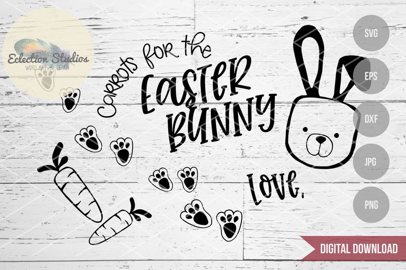 Download Easter SVG Carrots for the Easter Bunny Easter Bunny Tray ...