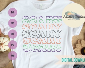 VSCO girl echo SVG, Scary SVG, Halloween shirt svg, trendy teen vsco Svg commercial use svg, dxf, eps, jpg, and png