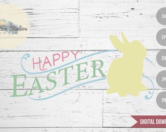 Easter SVG, Happy Easter Sign, Easter Bunny Tray, hand drawn svg, Carrot Plate SVG, Doodle Tray Svg