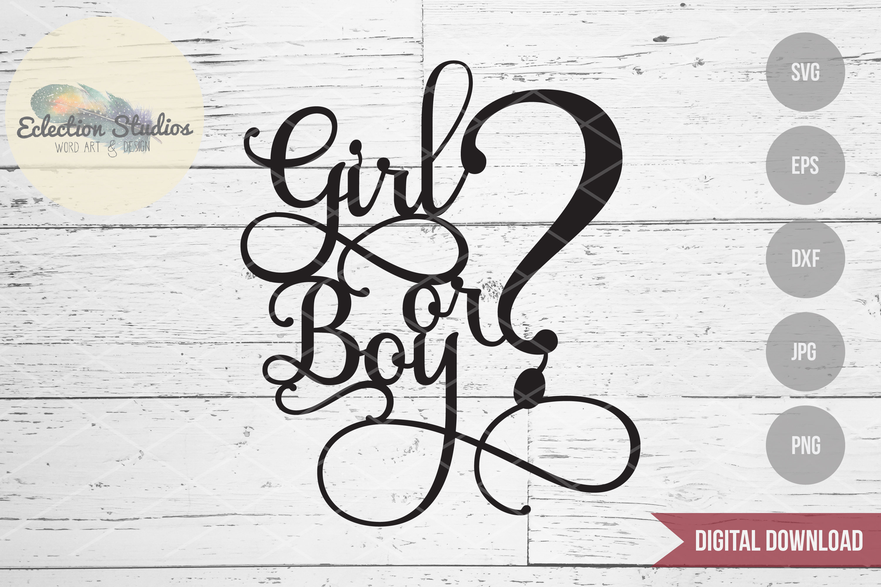 Download Gender Reveal SVG Girl or Boy baby shower svg baby svg | Etsy