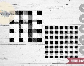 Buffalo Plaid SVG: Farmhouse Tartan Pattern (Digital Download)