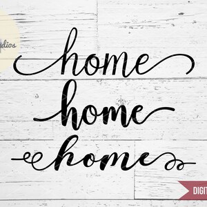 Home SVG, boerderijstijl, landbord, houten bord, woorden gesneden bestand voor cricut of silhouet, commercieel gebruik, svg, dxf, eps, png, jpg