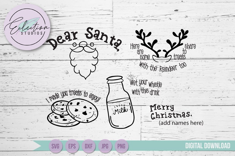 Download Dear Santa SVG Christmas SVG Holiday tray Dear Santa Tray ...