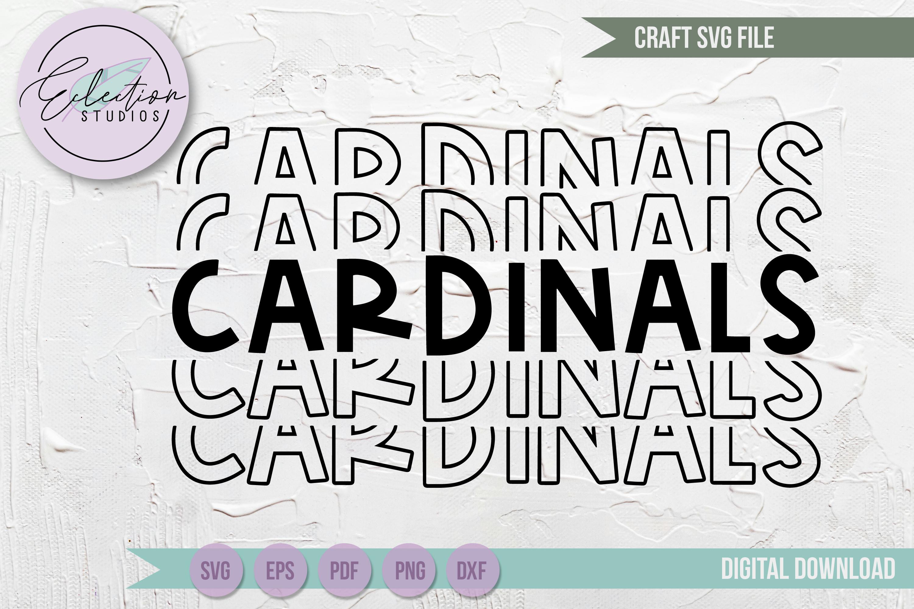 Cardinals Word Art SVG: Team Pride Mascot (digital Download) - Etsy