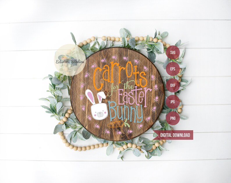 Download Easter SVG Dear Easter Bunny Plate Carrots for the Easter ...