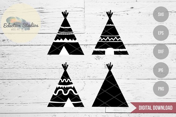 Teepee Svg Indian Aztec Tipi Native American Tribe Wild Etsy