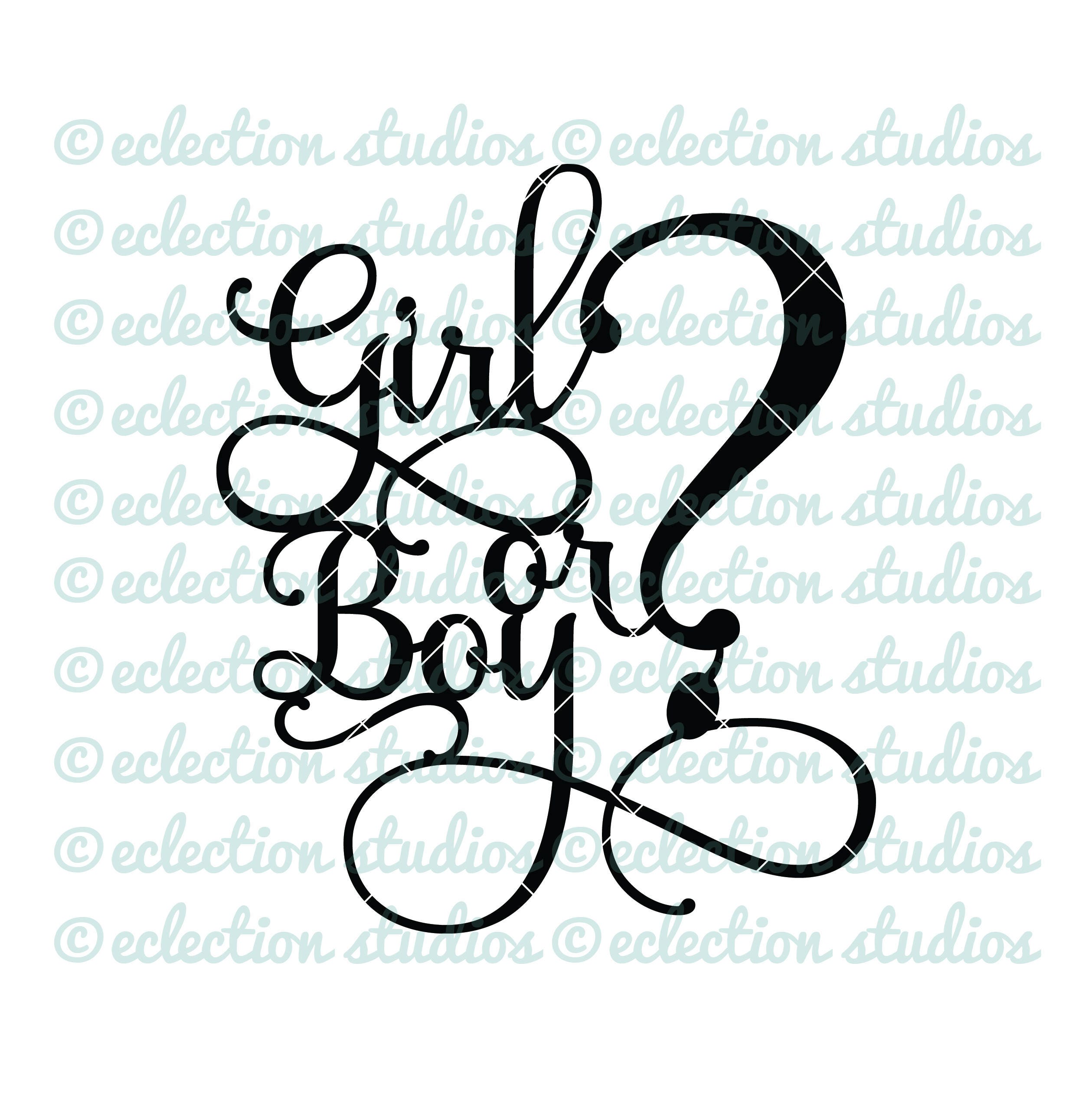 Download Gender Reveal SVG Girl or Boy baby shower svg baby svg