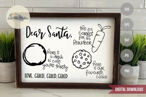 Download Canadian Spelling Cookies For Santa Svg Christmas Svg Dear Etsy PSD Mockup Templates