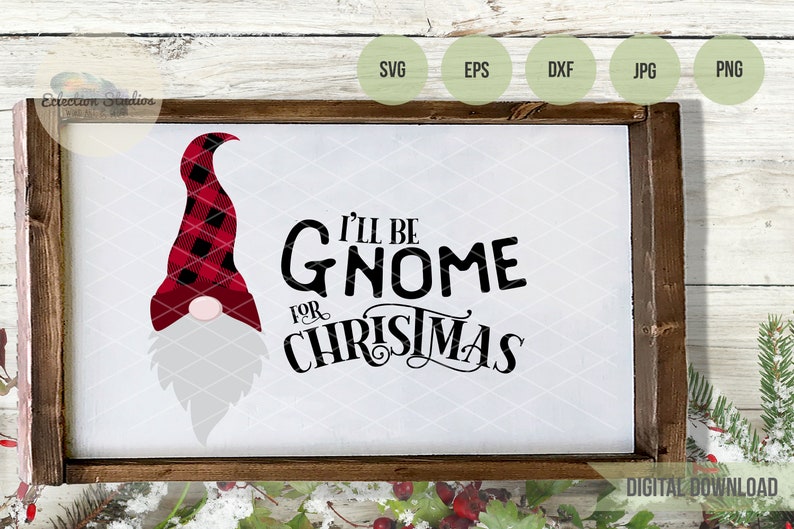 Download Christmas SVG Gnome SVG Popular Christmas I'll be Gnome | Etsy