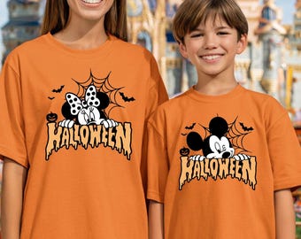 Disney Halloween Shirts Mickey Mouse Minnie Mouse Matching Group Shirts Halloween Gift Matching Family Shirts Halloween Disney Vacation Gift