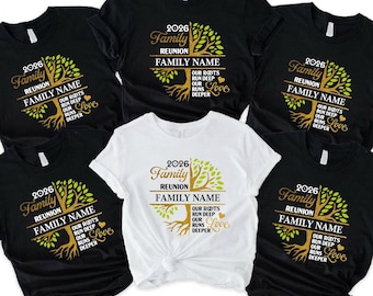 Custom Matching Family Reunion Shirts Family Tree Matching Shirts Cousin Crew Family Vacation Matching Family Shirts Personalized Family Tee