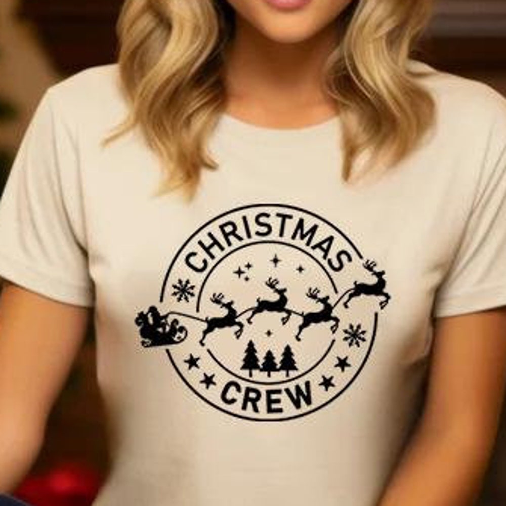 Christmas Party Christmas Crew Shirt, Christmas Shirt, Christmas Reindeer, Santa Shirt, Christmas Crew, Christmas Team Shirt, Christmas Gift, Holiday Shirt Merry Christmas Men Women Rugink