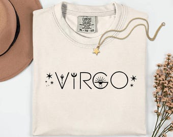 Zodiac Astrology Virgo Horoscope Shirt Zodiac Sign Tee Comfort Colors Shirt August September Birthday Gifts Astrology Lover Gift Virgo Shirt