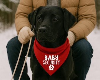 Funny Pet Bandana Dog Lover Gifts Dog Bandana Baby Security Dog Owner Gifts Dog Mom Gifts Pet Lover Gifts Funny Dog Gifts Pet Owner Gifts