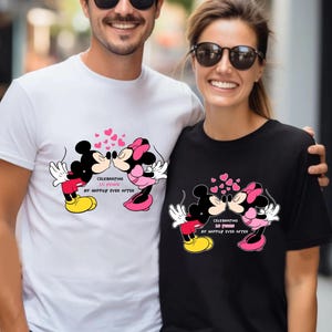 Disney Anniversary Couple Matching Shirts Custom Wedding Anniversary Matching Shirts Minnie Mickey Mouse Disney Shirts Anniversary Gifts