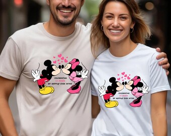Matching Couple Disney Anniversary Shirts Custom Wedding Anniversary Shirts Minnie Mickey Mouse Disney Vacation Shirts Anniversary Gifts