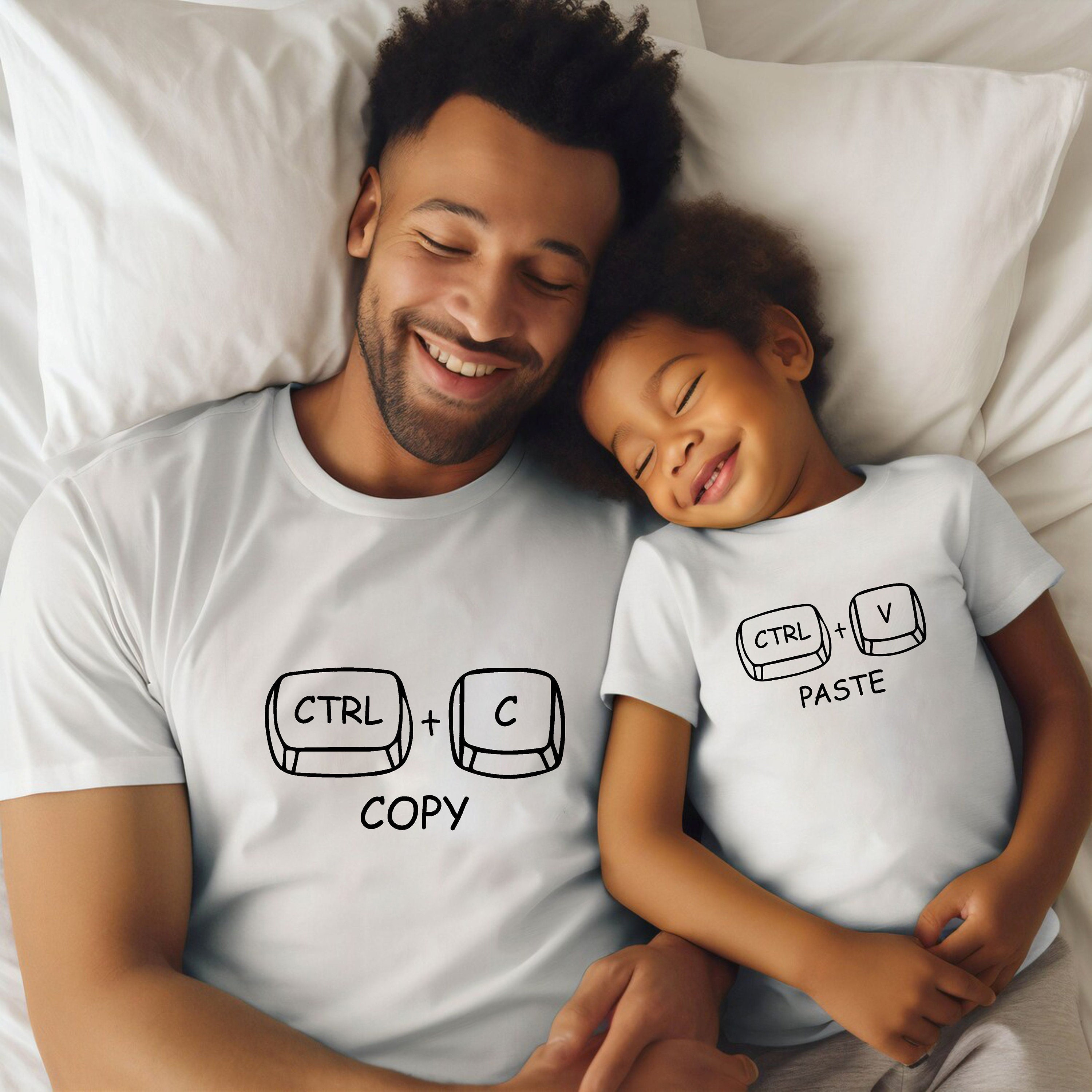 Ctrl C and Ctrl V Tshirt, Father Son Matching Tee, Dad and Baby Shirt ...